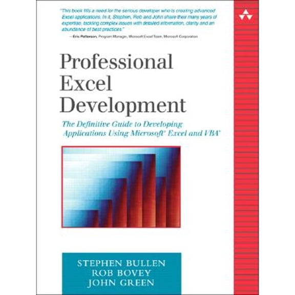 Pre-Owned Professional Excel Development: The Definitive Guide to Developing Applications Using Microsoft Excel and VBA (Paperback) 0321262506 9780321262509