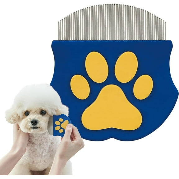 Professional Eye Comb for Pets | Stainless Steel Tear Stain Remover for Cats & Dogs | Gentle Round-Head Grooming Tool | Compact & Portable for Eye Gunk Removal