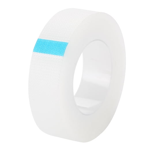 Professional Eye Protective Tape Dual Unit 0.5 inches / 1.2 cm Transparent Eyelash Extension Adhesive Gel Patches Under Lash Isolation Microspore Sterile Safe Invisible Eyelid Tape Roll