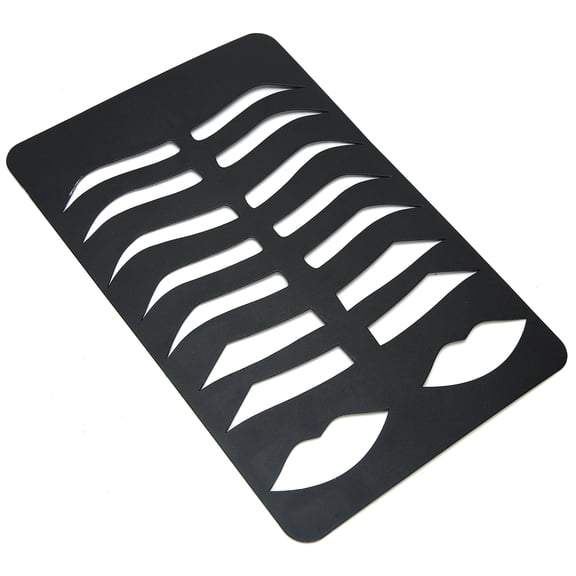 Professional Eyebrow Lip Shape Stencils Template Reusable Eye Brow Makeup Shaper Kit for Beginners (10.23 inches / 26 cm)
