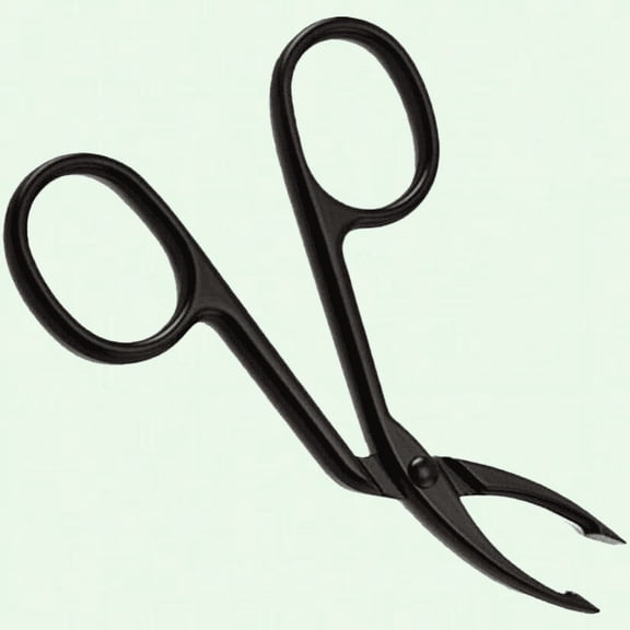 Professional Eyebrow Scissors Tweezers - Curved Handle Facial Hair Plucker and Remover for Women