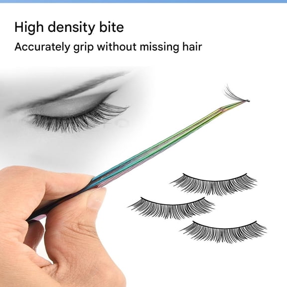 Professional Eyelash Curler Stainless Steel Tweezers Mesh Tweezers Lash Extensions Multi Color