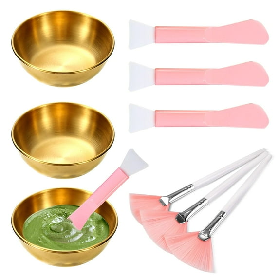 Professional Facial Bowls Set for Estheticians - 9 Pcs Mixing Bowls with Brush & Spatula | Facial Mask Mixing Kit for Spa & Home Use