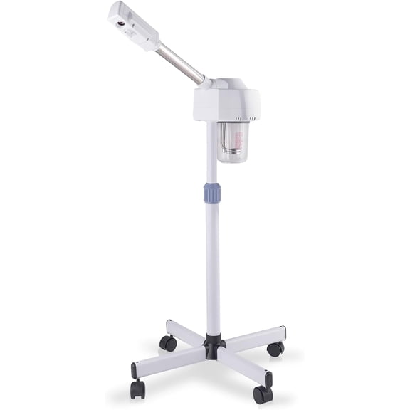 Professional Facial Steamer with Touch Screen, Esthetician Steamer Humidifier Face Spa Mist Steam for Home Beauty Salon, Personal Skin Care Deep Cleaning, White