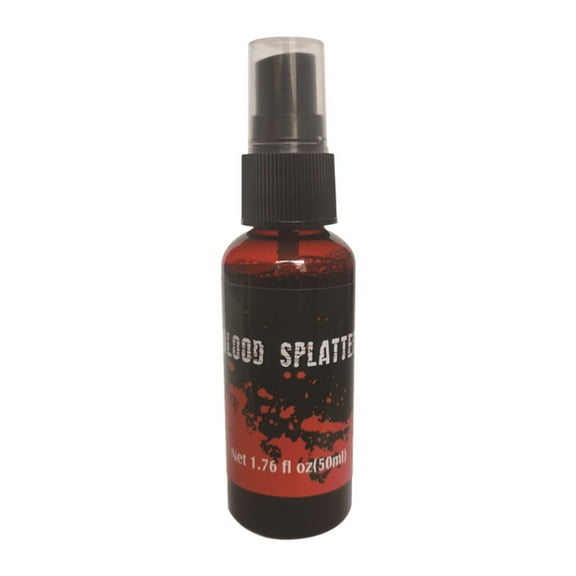 Professional Fake Blood for Halloween - 1.7oz Spray & Drip Bottle for Horror Makeup & Party Decor (Non-Toxic)