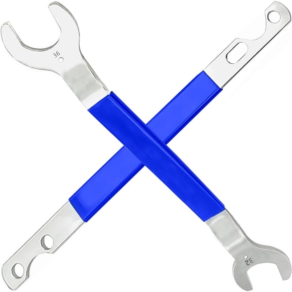 Professional Fan Clutch Removal Tool Kit with 32mm & 36mm Wrench Set and Water Pump Pulley Holder for BMW, Ford, GM, Dodge, Chevrolet, Jeep