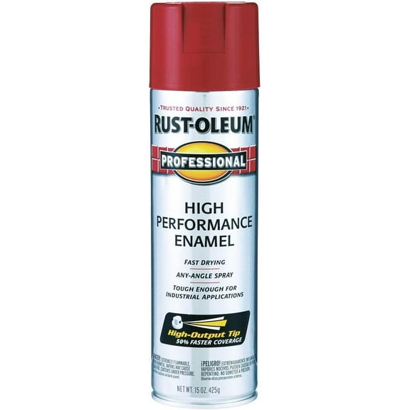DeMert Brands Fast Dry Enamel Paint - Gloss Finish, Red, 15 oz