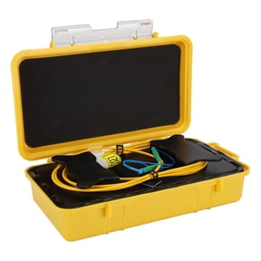Professional Fiber Optic OTDR Launch Cable Box - Dead Zone Eliminator SM 9/125 Single Mode 1km Extension Jump Cable LC/APC to LC/APC (11 x 5.9 in / 28 x 15 cm)