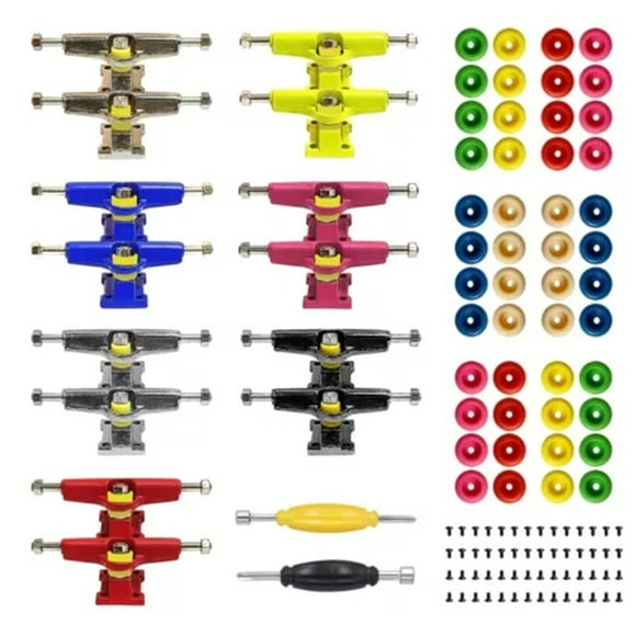 Professional Fingerboard Kit for 96mm Finger Skateboard 30mm 14 Trucks 48 Wheels 56 Screws 2 Screwdriver Parts Accessories Tools