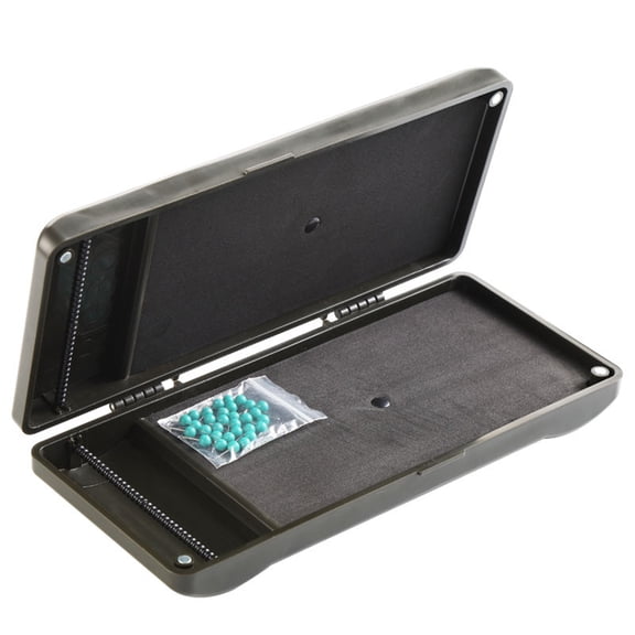 Professional Fishing Rigs Tackle Box Holds 62 Leaders (NOT Include) Closure ABS Construction with 30 Secure Pin