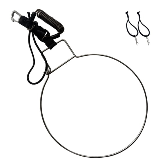 Professional Fishing Stringer 304 Stainless Steel Construction Retractable Spring Hook with Fast Release Clip