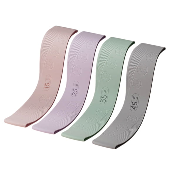Professional Fitness Elastic Band Nonlip Printed Instructions Multiple Strengths