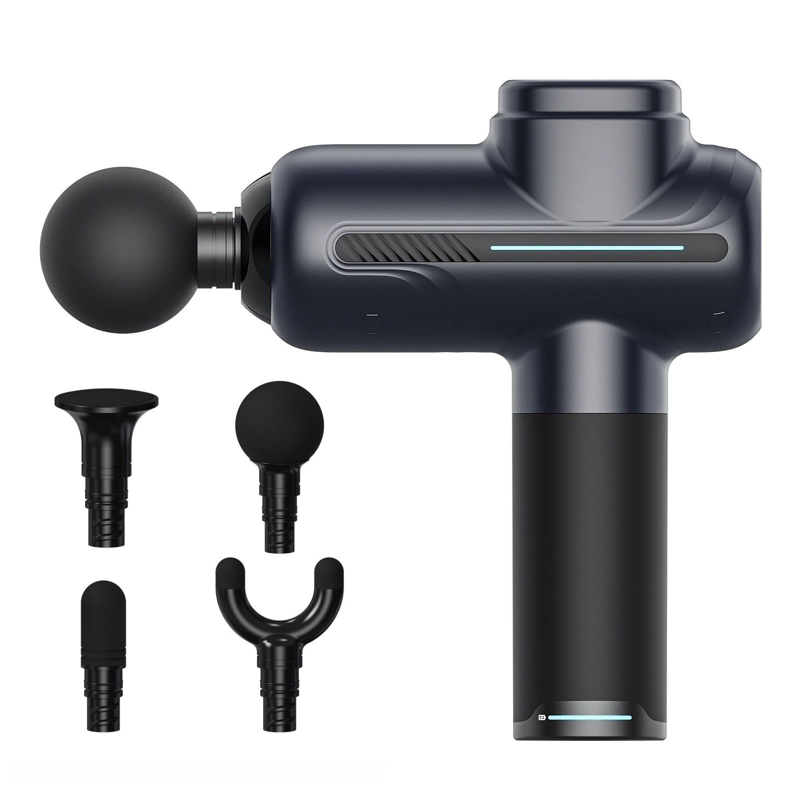 Professional Fitness & Recovery Percussion Massager Gun - Portable Muscle Massager with 5-Speed/Heat Therapy/Quiet Operation, for Post-Workout Soreness Relief