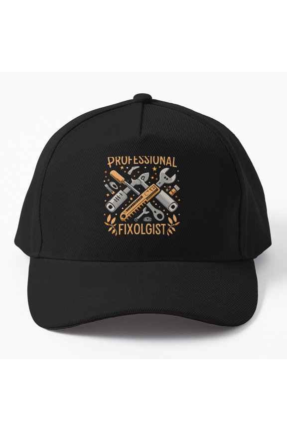Professional Fixologist Baseball Hat, Tools Repairman Handyman Work Design, Classic Cap