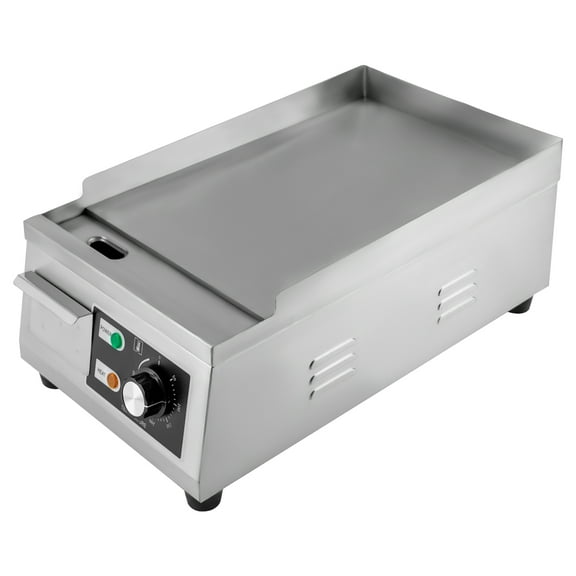 Professional Flat Top Grill, 1300 Watt Power, Even Heat Distribution & Durable Steel Construction