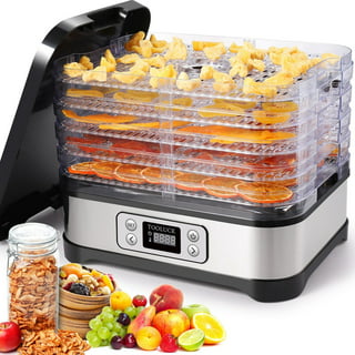 Magic Mill Food Dehydrator Machine, 5 Stackable Stainless Steel Trays  Jerky Dryer with Digital Adjustable Timer and Temperature Control -  Electric Food Preserv…