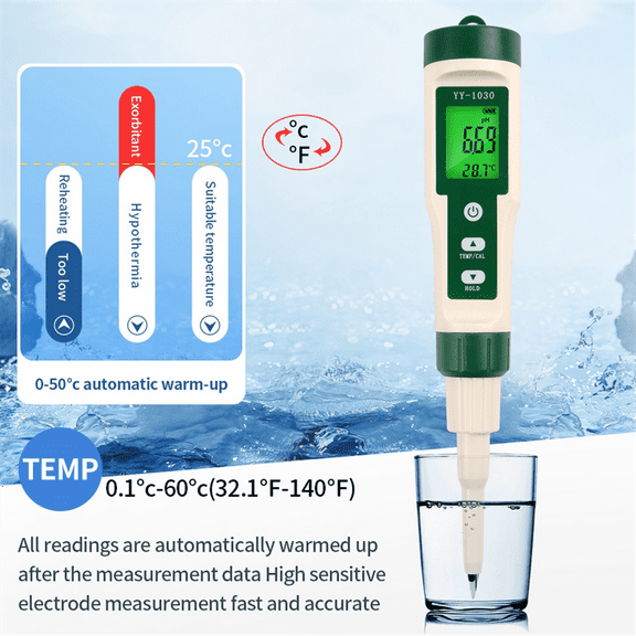 Professional Food PH Meter High Accuracy Sensor Temp Acidity Tester for Brewing Cheese Meat Canning Dough Soil PH Meter