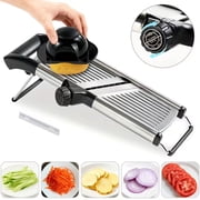 Stainless Steel Food Slicer Adjustable Mandoline for Onion, Potato, Tomato Kitchen Tool