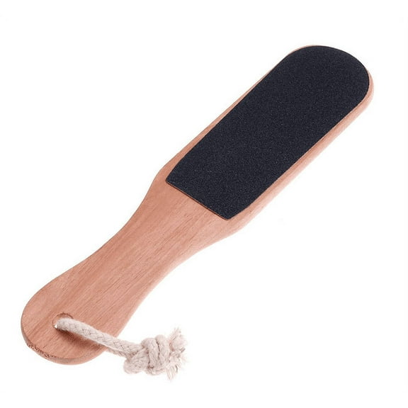 Professional Foot File Callus Remover - Wooden  Foot Scrubber Filer for Dead Skin - Double Sided Foot Scraper Exfoliator for Dry and Wet Feet Care - Spa Quality Foot Rasp Grater Pedicure Tools