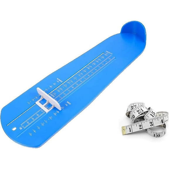 Professional Foot Measurement Device Feet Length Measuring Ruler, US Standard Shoe Sizer for Kids and Adults