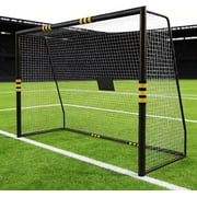 Professional Football Goal   Weatherproof & Foam Padding Design Outdoor Soccer Goal with Close-Mesh Net For Children & Adults, High-Quality Target Wall For Recreational Play & Training