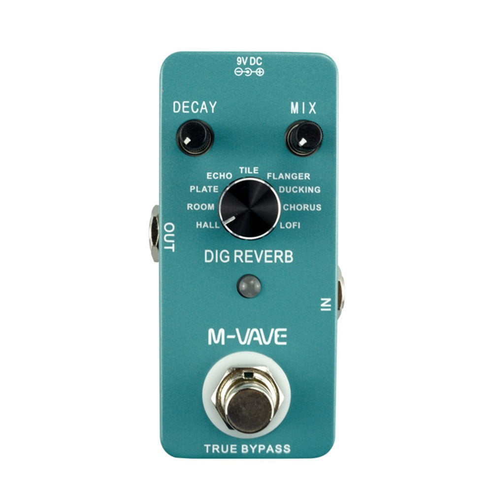 Professional For M-VAVE DIG REVERB Digital Guitar Effect Pedal 9 Reverb Types