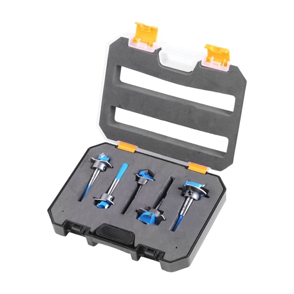 Professional Forstner Bit Set Hexagonal Shank Adjustable Depth Suitable For Woodworking Hinge Drilling 15-35mm