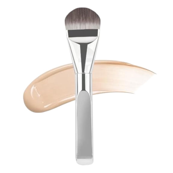Professional Foundation Brush for Liquid Cream Pressed Powder Concealer 6.14 Inch Silver Tongue 1 PCS