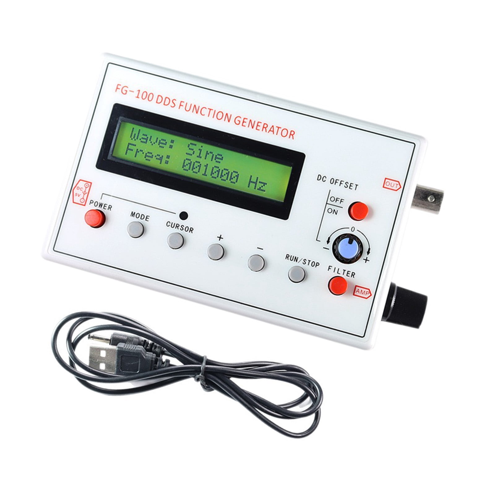 Professional Function Generator 1Hz-500KHz, Source Module with Square ...