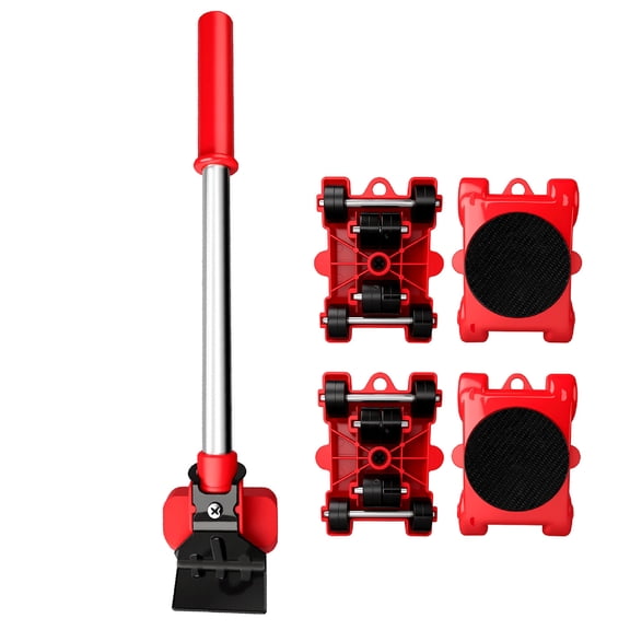 Professional Furniture Mover Tool Heavy Stuff Transport Lifter Wheeled Mover Roller with Wheel Rod Moving Hand Device