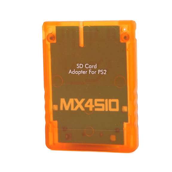 Professional Game Console Storage Card Reader Adapter Compatible with PS2 FAT, Plug and Play Transparent Housing (0.5x0.5 Inches / 1.3x1.3 cm)