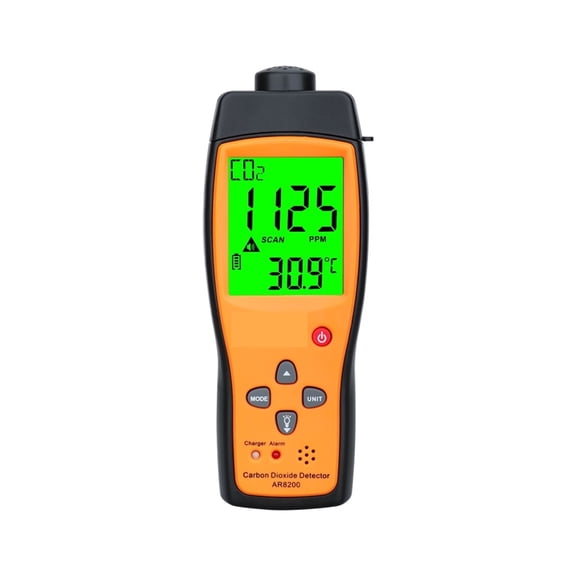 Professional Gas Analyzer CO2 Meter Monitor Gas Detector Carbon Dioxide Detector Indoor Air Quality Monitor CO2 Tester AR8200
