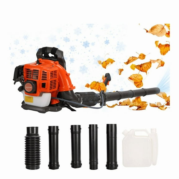 Professional Gas Powered Backpack Leaf Blower – 2 Cycle High-Performance 52CC / 550 CFM Blower System with Comfort Design for Complete Property Maintenance
