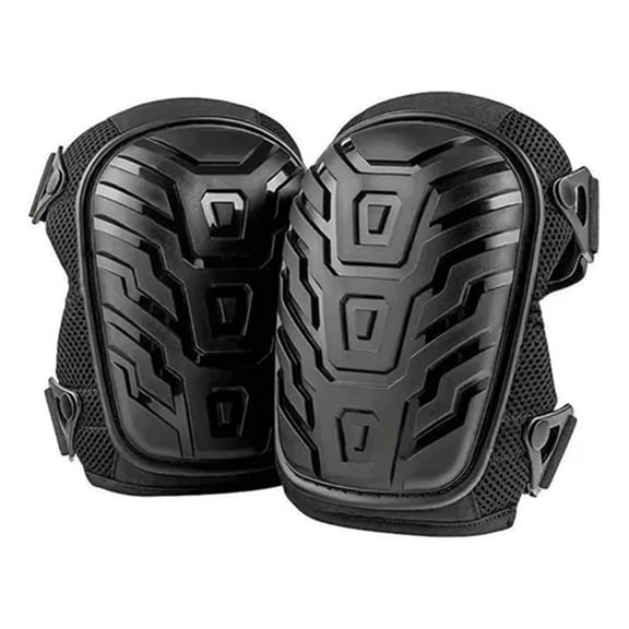 Professional Gel Knee Pads for Work with Soft Foam and Gel Cushion Heavy Duty Cap, Reinforced Adjustable Straps, Military Grade Rivets and Built-in Hang Loops Perfect for Construction