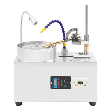 Professional Gem Faceting Machine - 180W 2800RPM with Diamond Wheel, LED Light & Water Pump for Jewelry Making