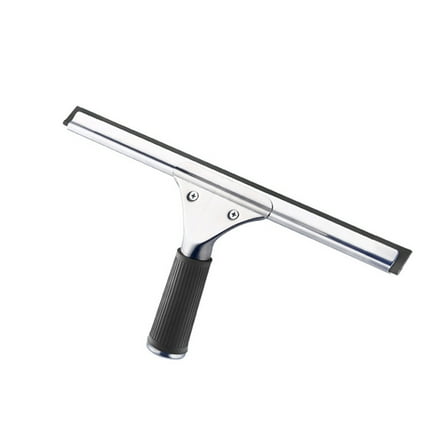 Professional Glass and Window Cleaning Squeegee with Replaceable Rubber Blade | Stainless Steel Scraper Tool for Streak-Free Results | Non-Slip Handle