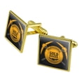 thumbnail image 1 of Professional Gold Digger Pickaxe Pan Square Cufflink Set - Silver or Gold, 1 of 5