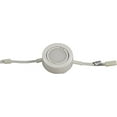 thumbnail image 1 of Professional Grade - 1 White Plastic Cover LED Puck Light – Warm White Light (3,000k) - Under Cabinet and Furniture - 120v/110v - Dimmable - Line-voltage, 1 of 4