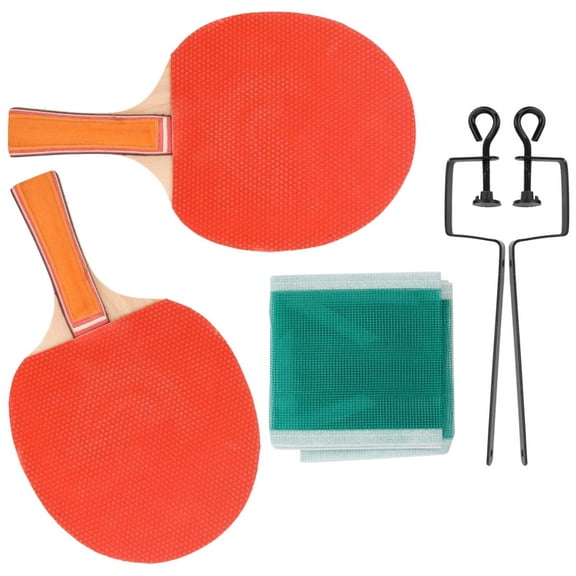 Professional Grade 2-Paddle Table Tennis Set with 3 Balls, Net, and Carrying Case