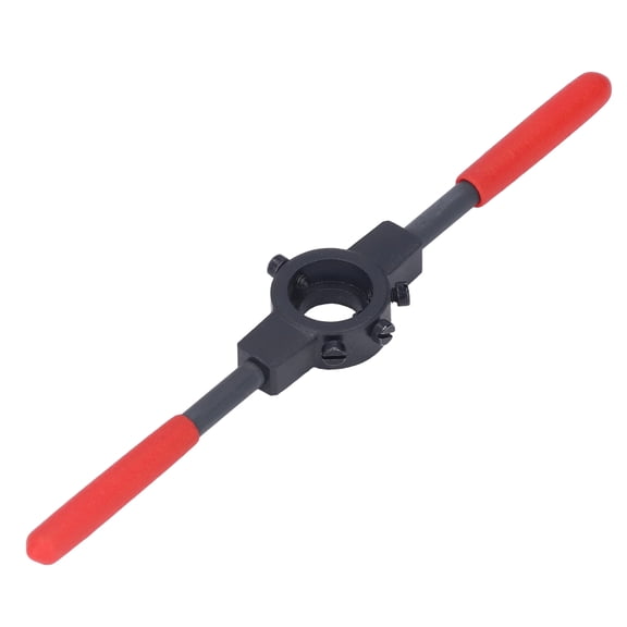 Professional Grade Carbon Steel Round Die Tap Reamer Wrench with Adjustable Screws Portable Manual Tapping Tool Designed for M4.5 to M6 Thread Sizes (9.84 inches / 25 cm Length) Heavy Duty Tool