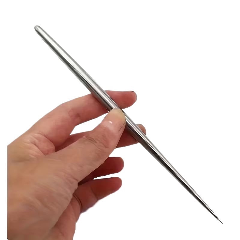 Professional Grade Ceramics Carving Needle Set of 3 - Heavy-duty stainless steel handmade clay carving tools for sculpture, relief and clay sculpture creation