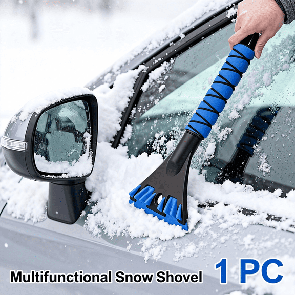 Professional Grade Detachable Snow Shovel and Ice Scraper Combination - Multi-Functional Vehicle Protection Tool for Safe Car Snow Removal, Windshield Cleaning