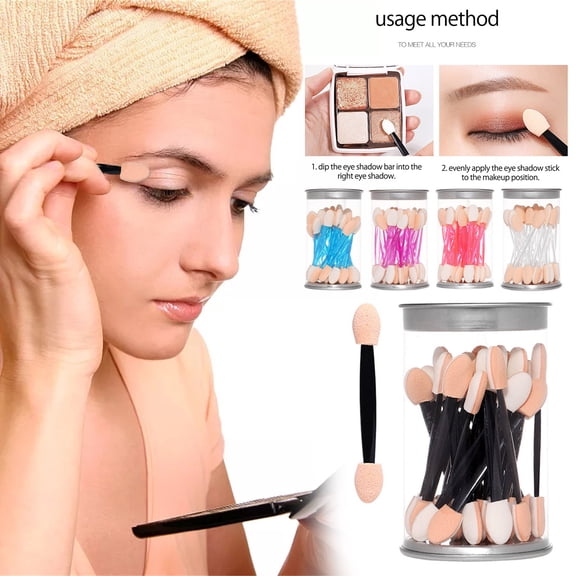 Professional Grade Double-Ended Eye Shadow and Eyeliner Brush Set - 25PC Makeup Applicator Tools for Eye Makeup to Create Stunning Looks with Precision and Ease