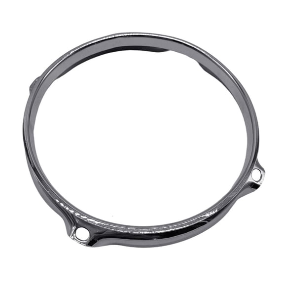 Professional Grade Drum Rimmed Thick Silver Plated Iron Percussion Hardware