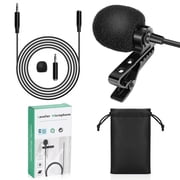 Professional Grade Lavalier Lapel Microphone for Coolpad Cool Play 6 Compatible with iPhone Phone or Camera Blogging Vlogging ASMR Recording Video Tiny Shirt Microphone with Easy Clip On System