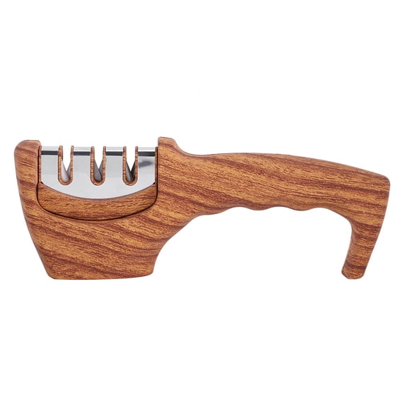 Professional Grade Manual Tool for Razor-Sharp Cutlery 3-Step Kitchen Knife Sharpener