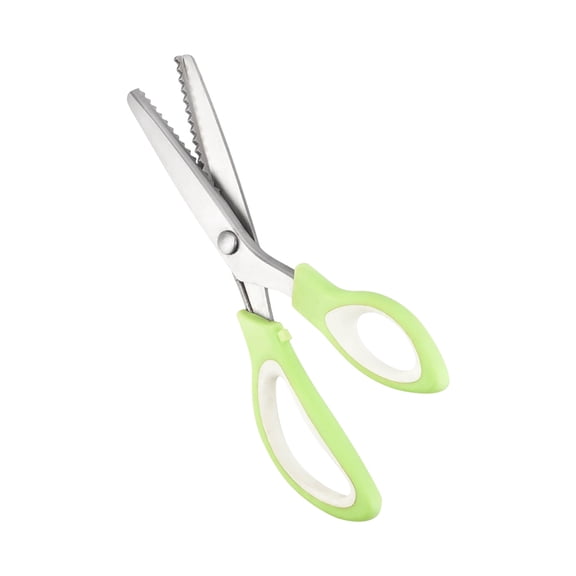 Professional Grade Pinking Shears, Stainless Steel with Comfort Grip Handle, Professional Fabric Crafts & Dressmaking Zig Zag Cut Scissors – Sewing Essential