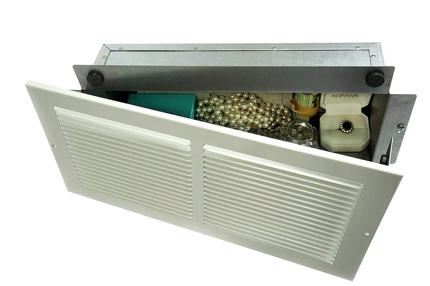 Professional Grade Products Hidden Wall Safe, Hidden as Air Vent in Plain Sight, Secures Jewelry, Valuables, Cash etc.