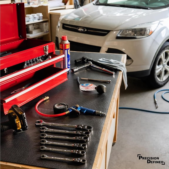 Professional Grade Tool Box Liner, 10 ft x 24", Black