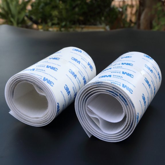 Professional Grade White Hook & Loop - 110mm x 1M, Heat Resistant for Organization & Automotive Use